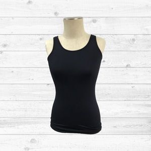Plus Size Black Seamless Tank Cami